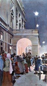 Den nysgjerrige foran Teatro alla Scala