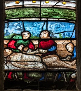 Sainte-Marie-katedralen, Auch, Gers, 2018 (glassmaleri)