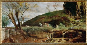 Dianas jakt (maleri på lerret) av Arnold Bocklin