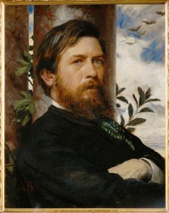 Selvportrett (maleri på lerret) av Arnold Bocklin