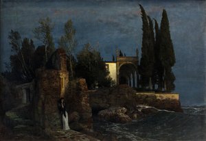 Villa ved havet, ca. 1877 (olje på lerret) av Arnold Bocklin
