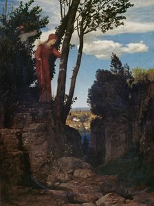 Et landskap som gjenspeiler omgivelsene rundt Firenze av Arnold Böcklin