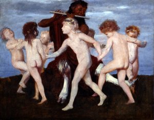 Pandans med barn av Arnold Böcklin