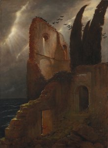 Ruin ved havet av Arnold Böcklin