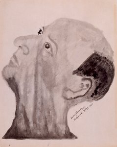 Arnold Schoenberg selvportrett - Hollywood 1923