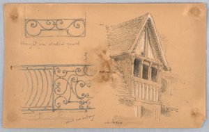 Arkitektoniske detaljer på Lisieux av Arnold William Brunner