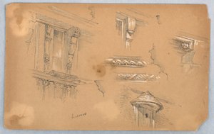 Arkitektoniske detaljer på Lisieux av Arnold William Brunner