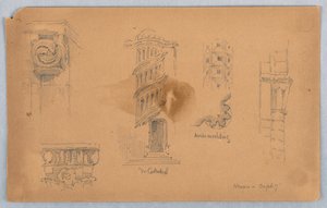 Arkitektoniske detaljer på Nevers av Arnold William Brunner