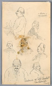 Publikum på Café i Konstantinopel av Arnold William Brunner