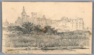 Chateau de Papes, Avignon av Arnold William Brunner