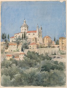 Kirke på en høyde av Arnold William Brunner