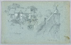 Coutance og Mont St. Michel av Arnold William Brunner