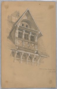 Dormer på Maison des Quatrans, Caen av Arnold William Brunner