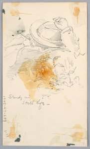 Studer med stilleben av Arnold William Brunner