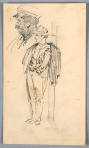 To skisser av menn av Arnold William Brunner