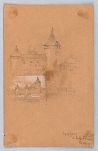 To skisser av Morges, Genfersjøen av Arnold William Brunner