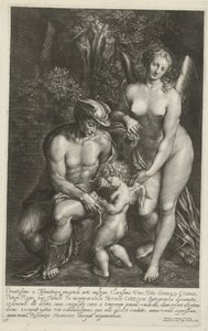 Merkur og Venus lærer Amor av Arnold de Jode