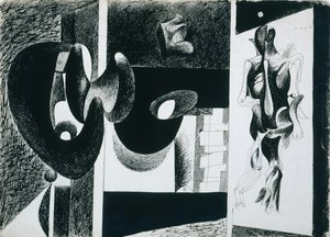 Nighttime, Enigma og Nostalgi av Arshile Gorky