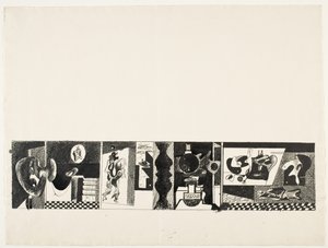 Uten tittel, ca. 1931/32 (penn og blekk over grafittblyant) av Arshile Gorky