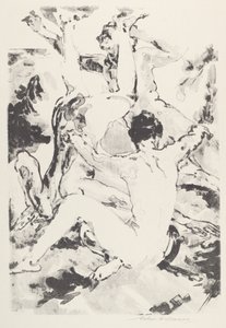 Tre akrobater av Arthur B. Davies