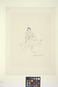 Pyramide (litografi) av Arthur Bowen Davies