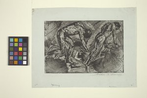Opprør (etsing og akvatint) av Arthur Bowen Davies