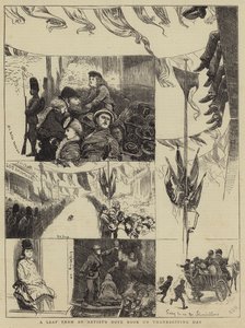 Et blad fra en kunstners notatbok på Thanksgiving Day