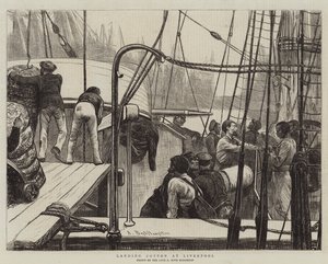 Lander bomull i Liverpool av Arthur Boyd Houghton