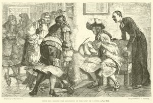 Louis XIV signerer opphevelsen av ediktet av Nantes
