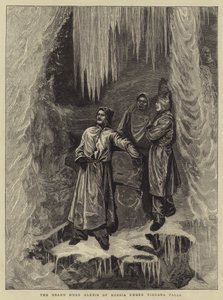 Storhertug Alexis av Russland under Niagara Falls
