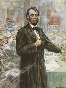 Abraham Lincoln, den store frigjøreren, illustrasjon fra 