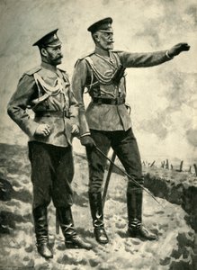 Forandringene i den russiske kommandoen, september 1915. Første verdenskrig, c1920. av Arthur C. Michael