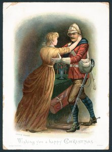 Home Again - Julekort (chromolitho)