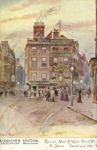 Vanished London - Holywell Street og Wych Street, fra Strand