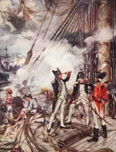 Admirals All, illustrasjon fra Drakes Drum and Other Songs of the Sea av Henry Newbolt (1862-1938) pub. 1905