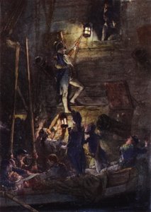Nelson går om bord på Theseus for å få amputert armen av Arthur David McCormick