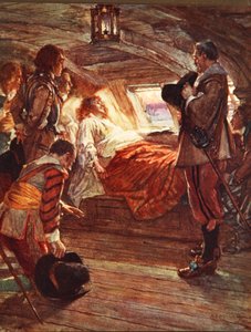 The Death of Admiral Blake (1599-1657) illustrasjon fra 