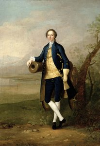 Gentleman med en kanon av Arthur Devis