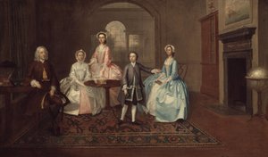 John Thomlinson og hans familie, 1745