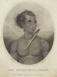 Portrett av Abba Thulle, kongen av Pelew av Arthur Devis