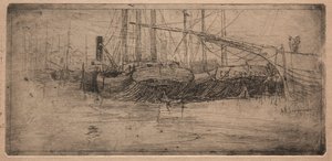 Skli langs Cuyahoga-elven, 1887. av Arthur E. Schneider.