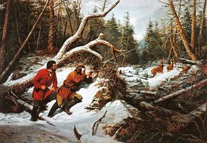 Første snøfall av Arthur Fitzwilliam (after) Tait