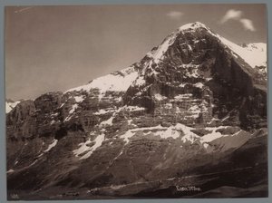 Utsikt over Eiger i Bernalpene Panorama der Jungfraukette (serietittel)