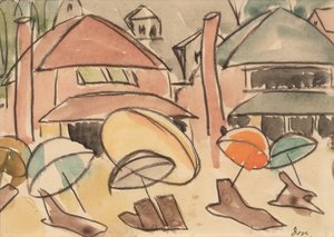 Strandparasoller av Arthur Garfield Dove
