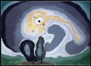 Refleksjoner (olje på lerret) av Arthur Garfield Dove