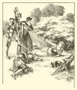 Sir Guyon, The Bower of Bliss (gravering)
