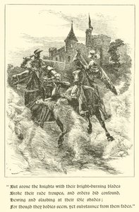 Sir Guyon, The House of Temperance (gravering) av Arthur George Walker