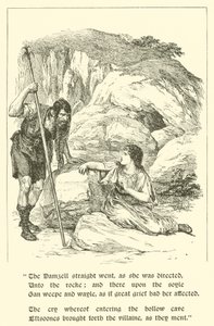 The Adventures of Sir Artegall, At The Den of Deceit (gravering) av Arthur George Walker