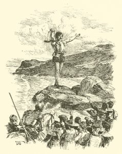 The Adventures Of Sir Artegall, The Giant With The Scales (engraving)