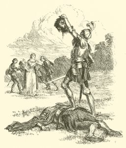 The Adventures of Sir Artegall, The Tyrant Grantorto (gravering) av Arthur George Walker